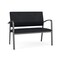 Lesro Newport 2 Seat Tandem Seating Metal Frame No Center Arms, Charcoal, MD Black Upholstery NP1501 - alternate 1